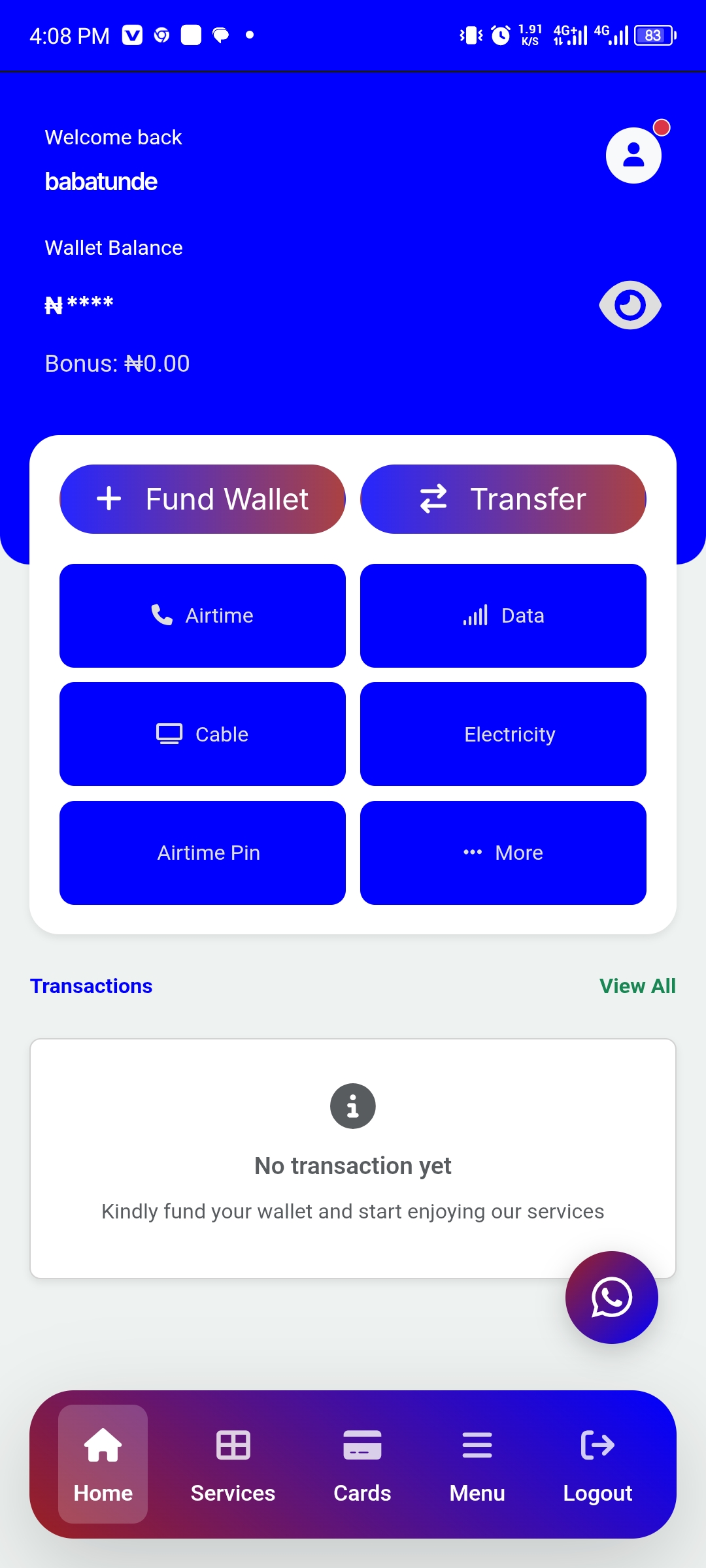 App Screen